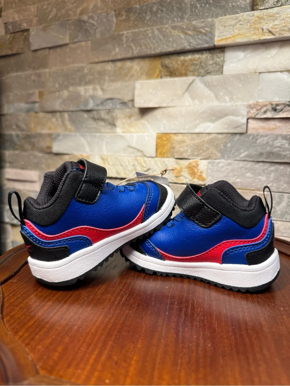 Infant Sz 4 Reebok Weebok Storm X First Walkers Red Blue Sneakers Shoe NWT